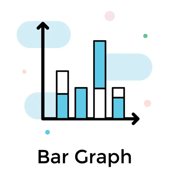 グラフ フラットなデザインのデータ分析グラフ — ストックベクタ