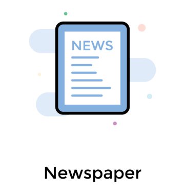 Düz haber başlıkları, gazete tasarım