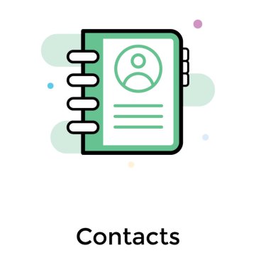 Düz beyaz arka plan üzerinde izole kitap iletişim tasarımını