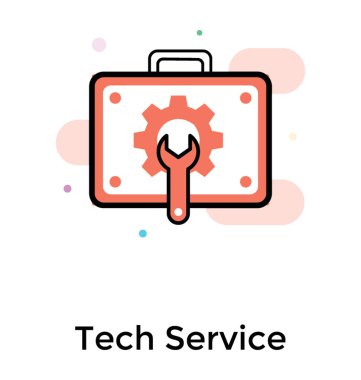 Teknik Hizmetler, düz tasarım simgesi