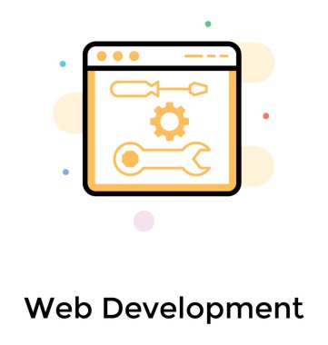 Site bakımı düz tasarım