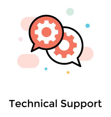 Sohbet ayarları, düz simgesi tasarım