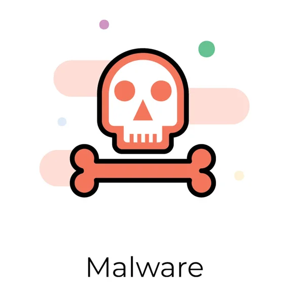 Ícone Malware Design Vetorial Plano —  Vetores de Stock