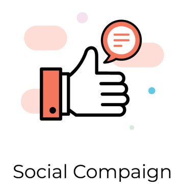 Düz Vektördeki geribildirim simgesi