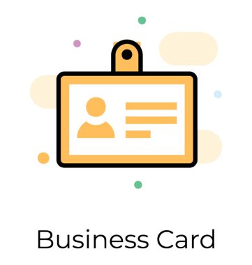 Kimlik kartı simgesi simge vektör 