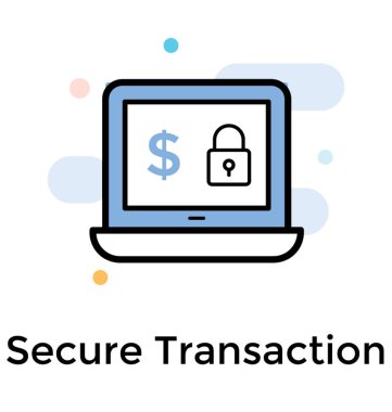 Düz vektör içinde güvenli hareket simgesi