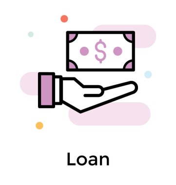 Düz vektör yatırım simgesi