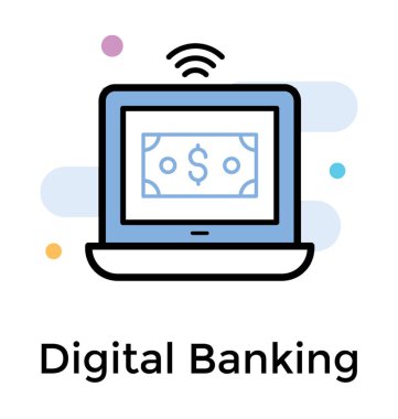 Varlık yönetimi simgesinin düz vektörü 