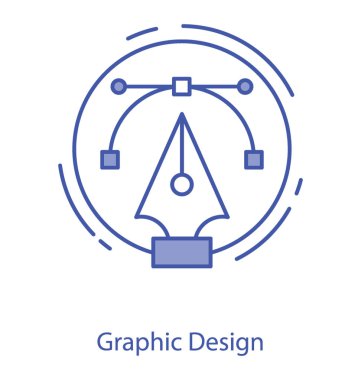 Grafik tasarım kutsal kişilerin resmi içinde çizgi vektör tasarımı