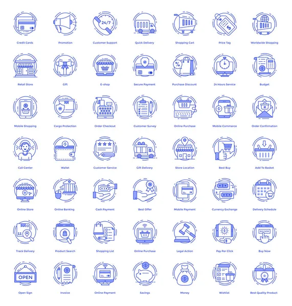 Echa Vistazo Gestión Corporativa Paquete Iconos Planos Trabajo Equipo Diseñados — Vector de stock