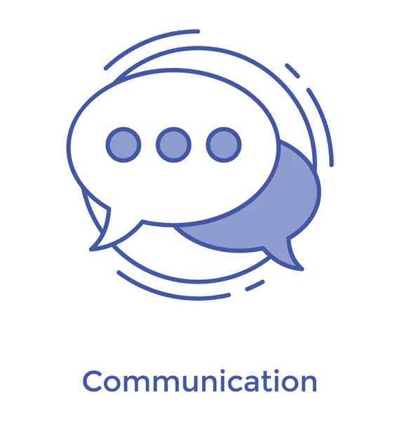 Communicatie Icoon Lijn Ontwerp — Stockvector