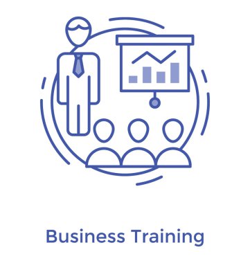 İş tanıtımı satırı simgesi tasarım