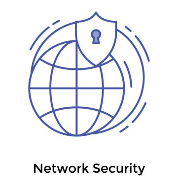 Çizgili tema genel güvenlik simgesi