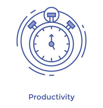 Kronometre simgesi beyaz arkaplanda izole edildi 