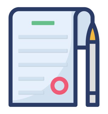 Düz tasarım blog yazma simgesi