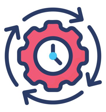 Düz Vektördeki verimlilik simgesi