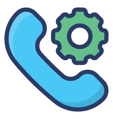 Arama ayarları simgesi, düz vektör 