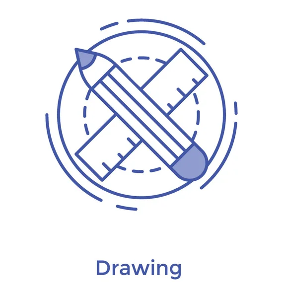 그리기 아이콘 디자인 — 스톡 벡터