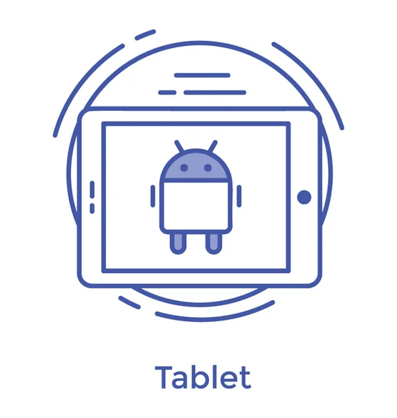 Android Anwendung Line Icon Design — Stockvektor