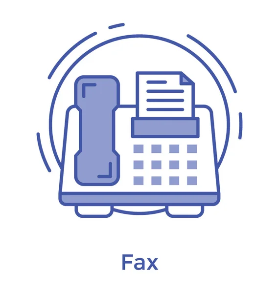 Fax Lijn Ontwerp Vector — Stockvector