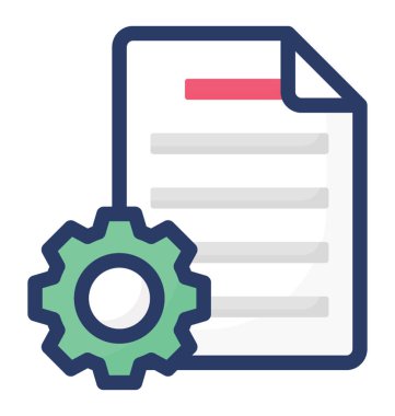 Beyaz arka planda yalıtılmış dosya yapılandırması 