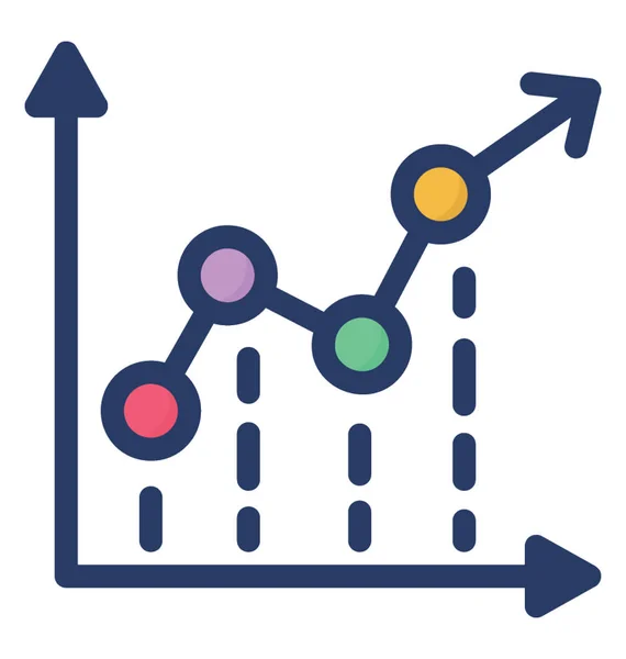 Ícone Gráfico Controle Isolado Fundo Branco — Vetor de Stock