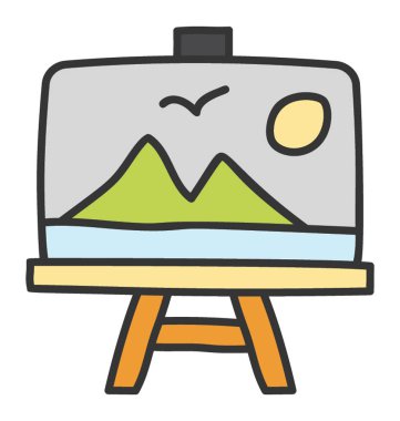 Boyama sembolünün Doodle vektörü 