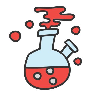 Laboratuar Araştırma simgesinin Doodle vektörü