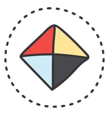 CMYK simgesi Doodle vector 