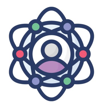 Düz tasarım kişisel potansiyel simgesi 