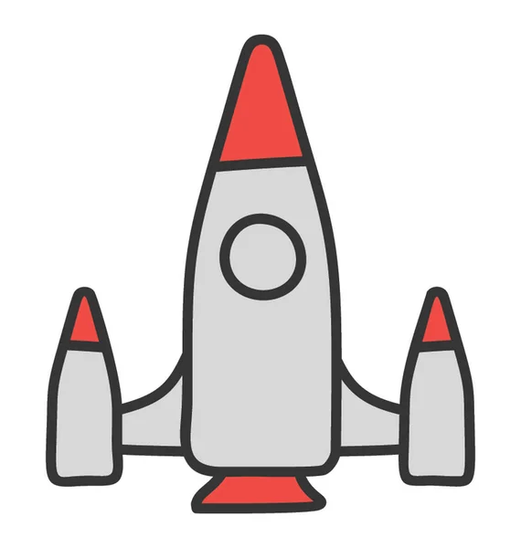 落書きベクトルのミサイルアイコン — ストックベクタ
