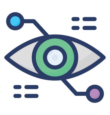 Siber teknoloji simgesi tasarım