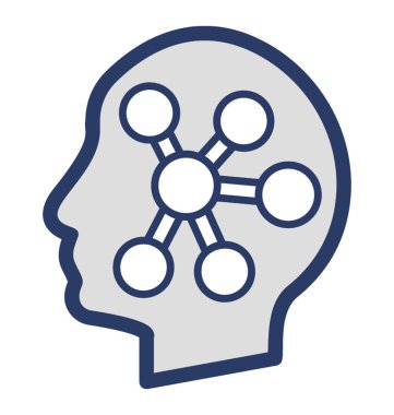 Lateral düşünme, düz simge tasarımı 