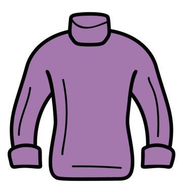 Doodle vector 'da kış forması simgesi 