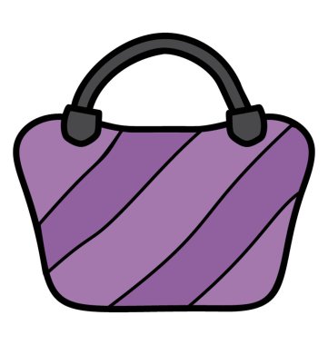 Çanta simgesi Doodle tasarımı.