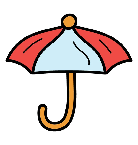 Umbrella Icon Doodle Vector — Stock Vector