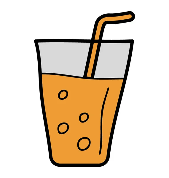 Fizzy Drink Icon Doodle Vector — Stock Vector