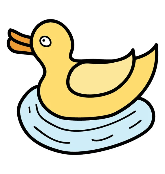 Duckling Icon Doodle Vector — Stock Vector
