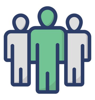 Düz vektör liderlik simgesi 