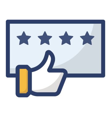 Düz Vektördeki geribildirim simgesi