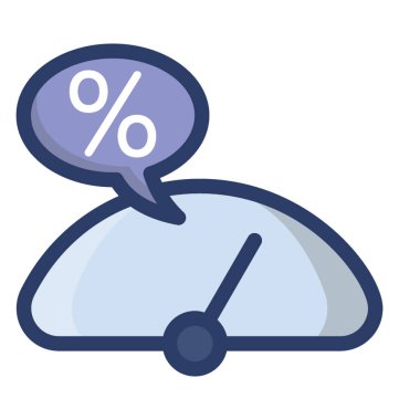 Düz vektör tasarımında verimlilik simgesi.