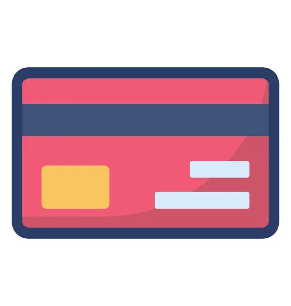 Plat Ontwerp Van Creditcard Icoon — Stockvector