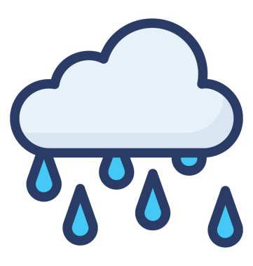 Damlalı bulut, yağmur simgesi