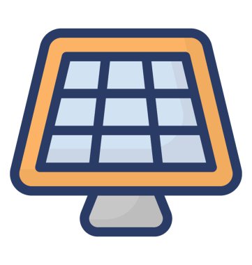 Güneş paneli resmeden bir güneş ile güneş plakalar 