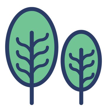 Bitki simgesi düz tasarım.