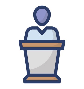 Düz Vektördeki konuşma simgesi