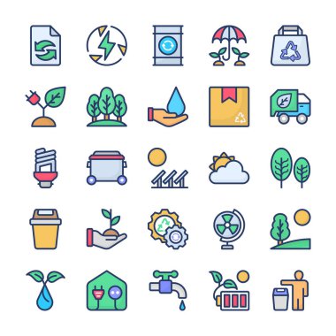 Geri Dönüşüm Ve Ekoloji Simgeleri Paketi 