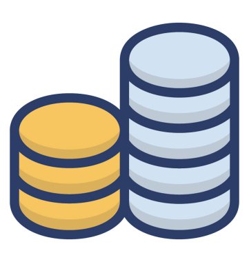 Düz Vektördeki varlık simgesi