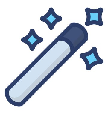 Parlaklık kontrolü düz vektör simgesi, adobe illüstratör aracı. 