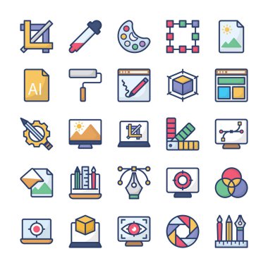 Grafik Tasarım Simgeleri Paketi